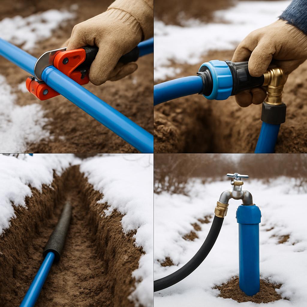 Выполнить монтаж зимнего водоснабжения Выполнить монтаж зимнего водоснабжения