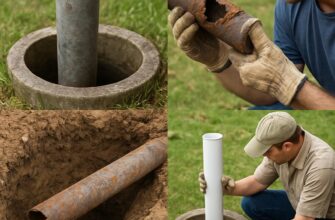 Замена трубы от колодца