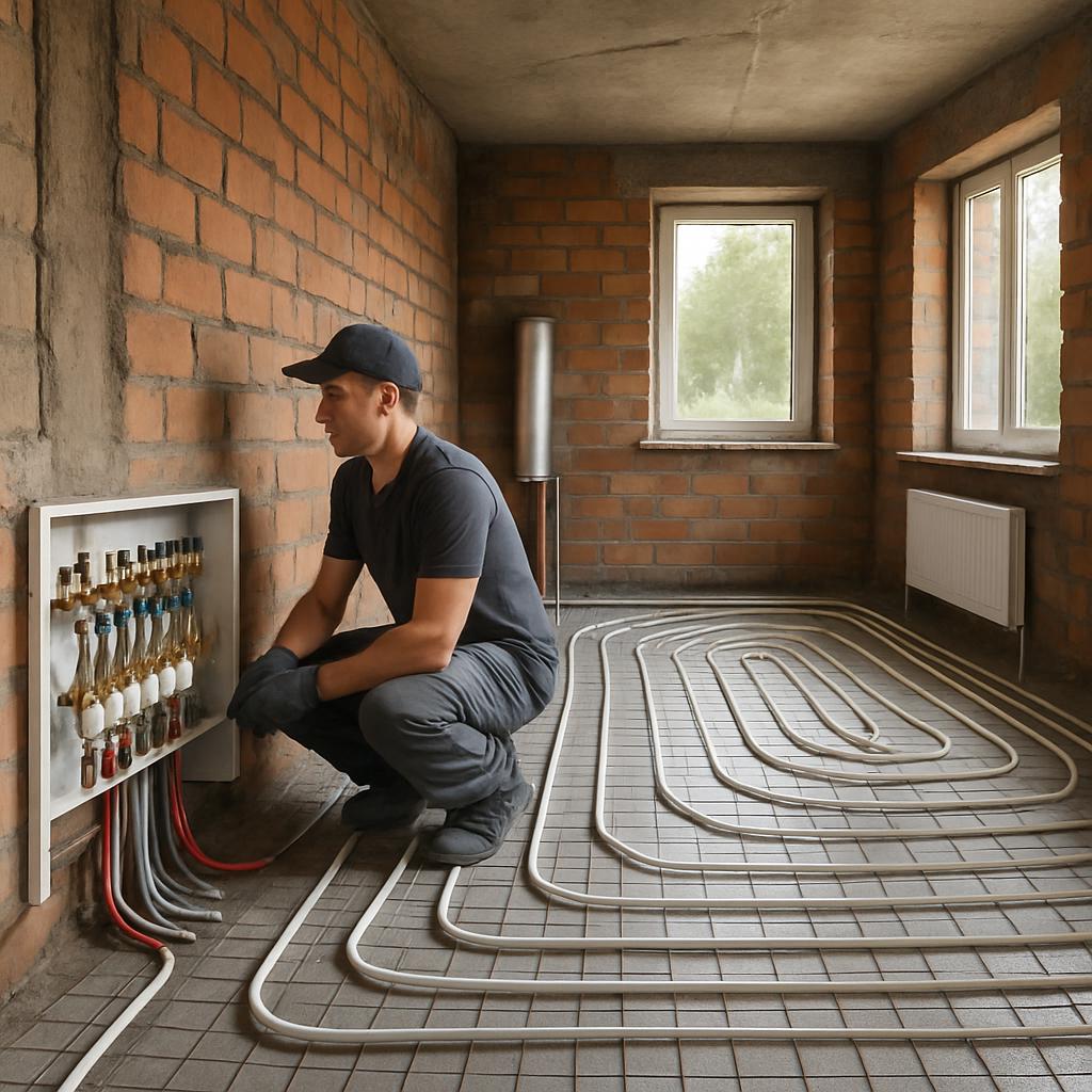 Монтаж отопления в коттедже Монтаж отопления в коттедже