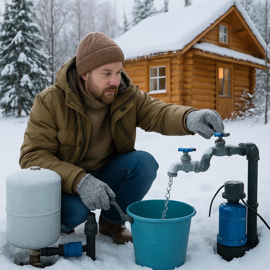 Водоснабжение дачи зимой Водоснабжение дачи зимой