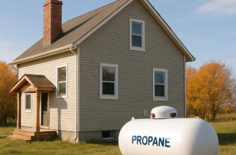 Отопление частного дома баллонным газом