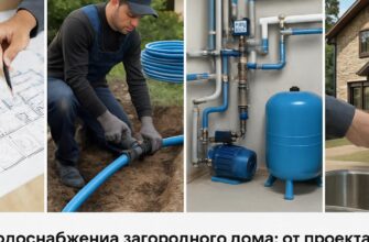 Монтаж водоснабжения загородного дома
