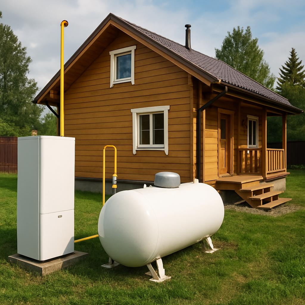 Автономное газовое отопление дачи Автономное газовое отопление дачи