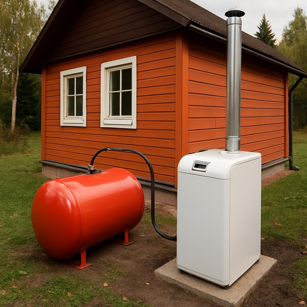 Автономное отопление дачи на жидком топливе Автономное отопление дачи на жидком топливе
