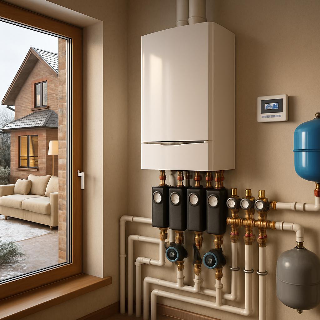 Автоматизированное отопление коттеджа Автоматизированное отопление коттеджа