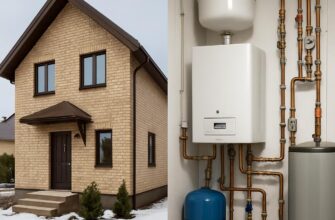 Комбинированное отопление коттеджа в Истре на антифризе