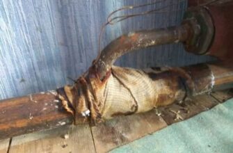 Ремонт протечки трубы