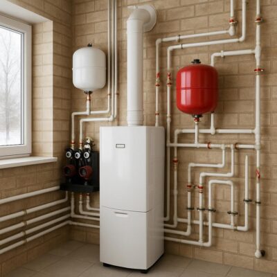 Отопление частного дома в Колшино