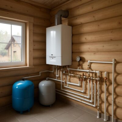 Отопление частного дома в Котерево