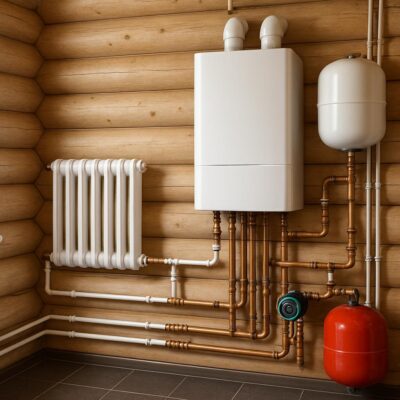 Отопление частного дома в Жевнево