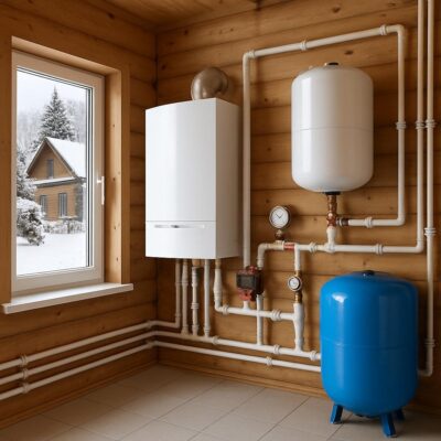 Отопление частного дома в Захарово