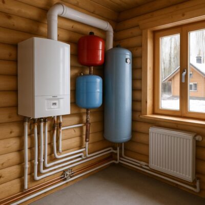 Отопление частного дома в Гомово