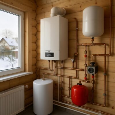 Отопление частного дома в Лучинском